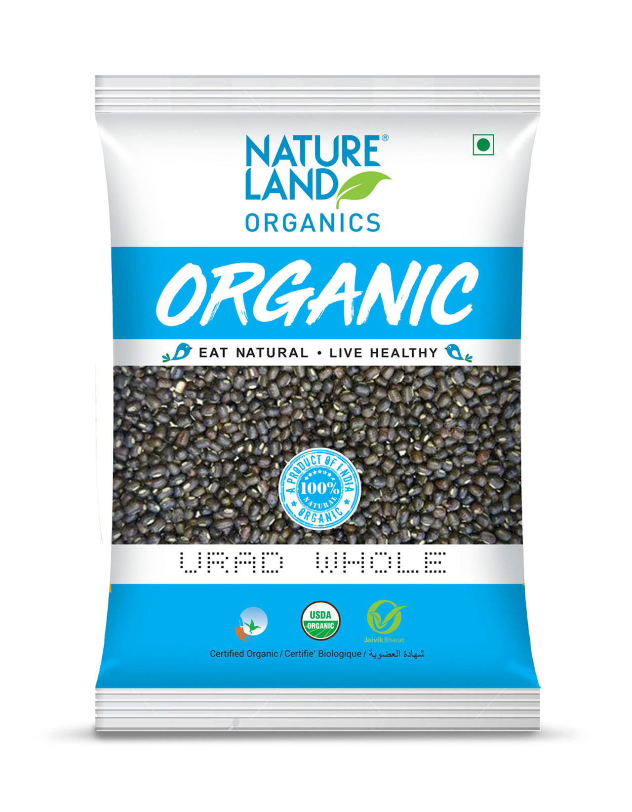 Natureland Organics Urad Whole
