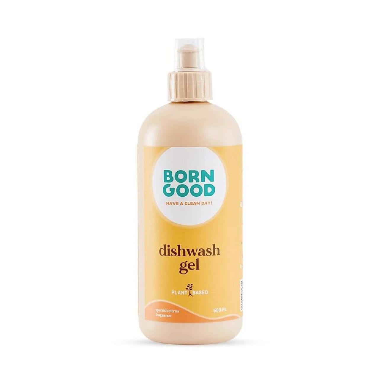 Born Good Eco Friendly Spanish Citrus Fragrance Dishwash Gel | Biodegradable & Non-Toxic
