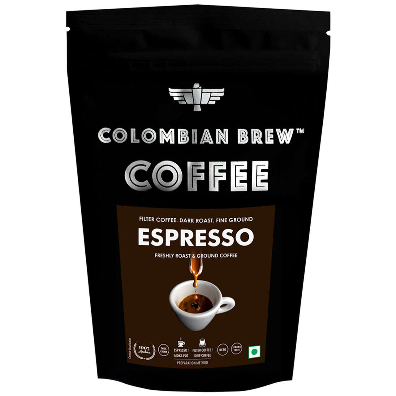 Colombian Brew Espresso Dark Roast Filter Coffee