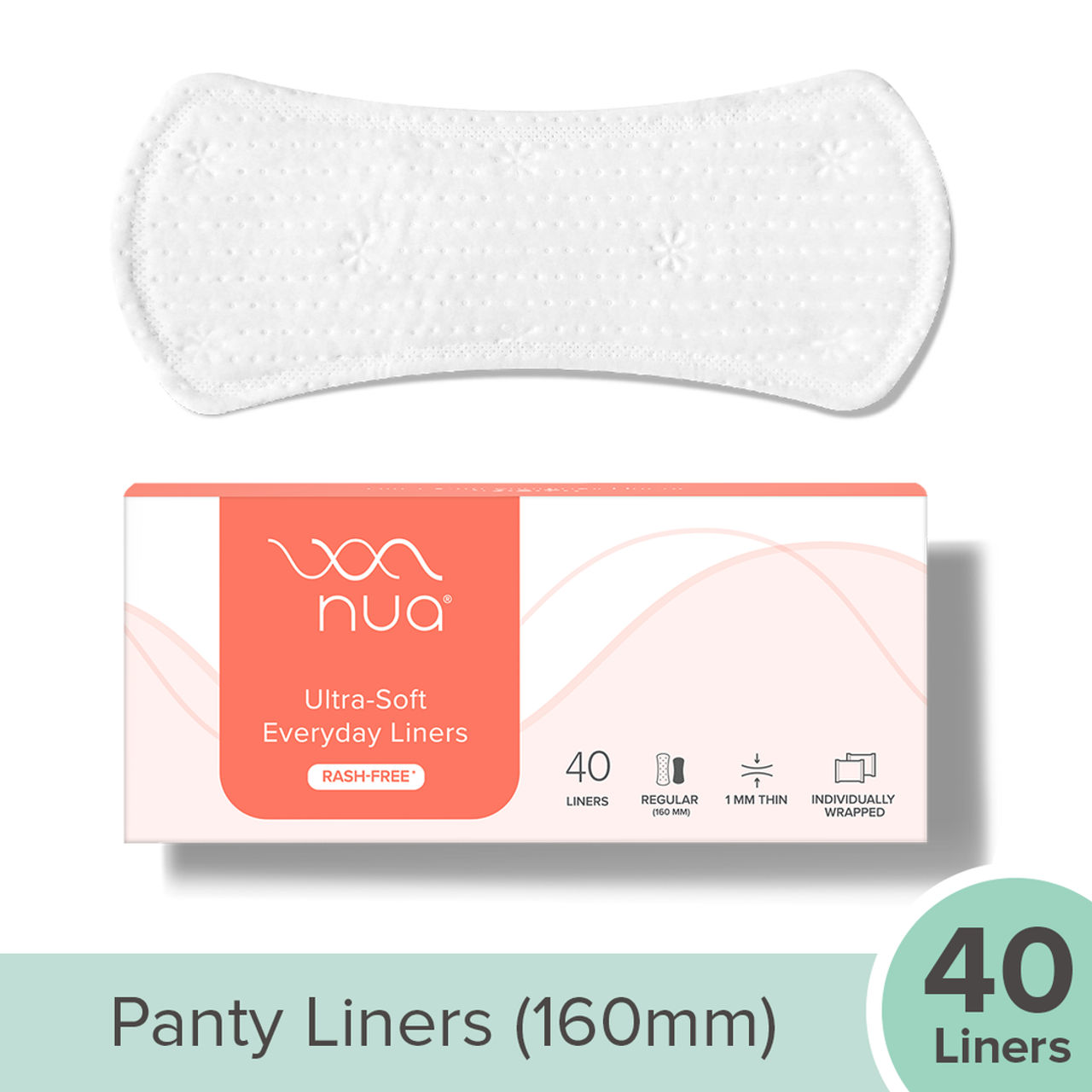 Nua Panty Liners for Daily Use (160 mm)