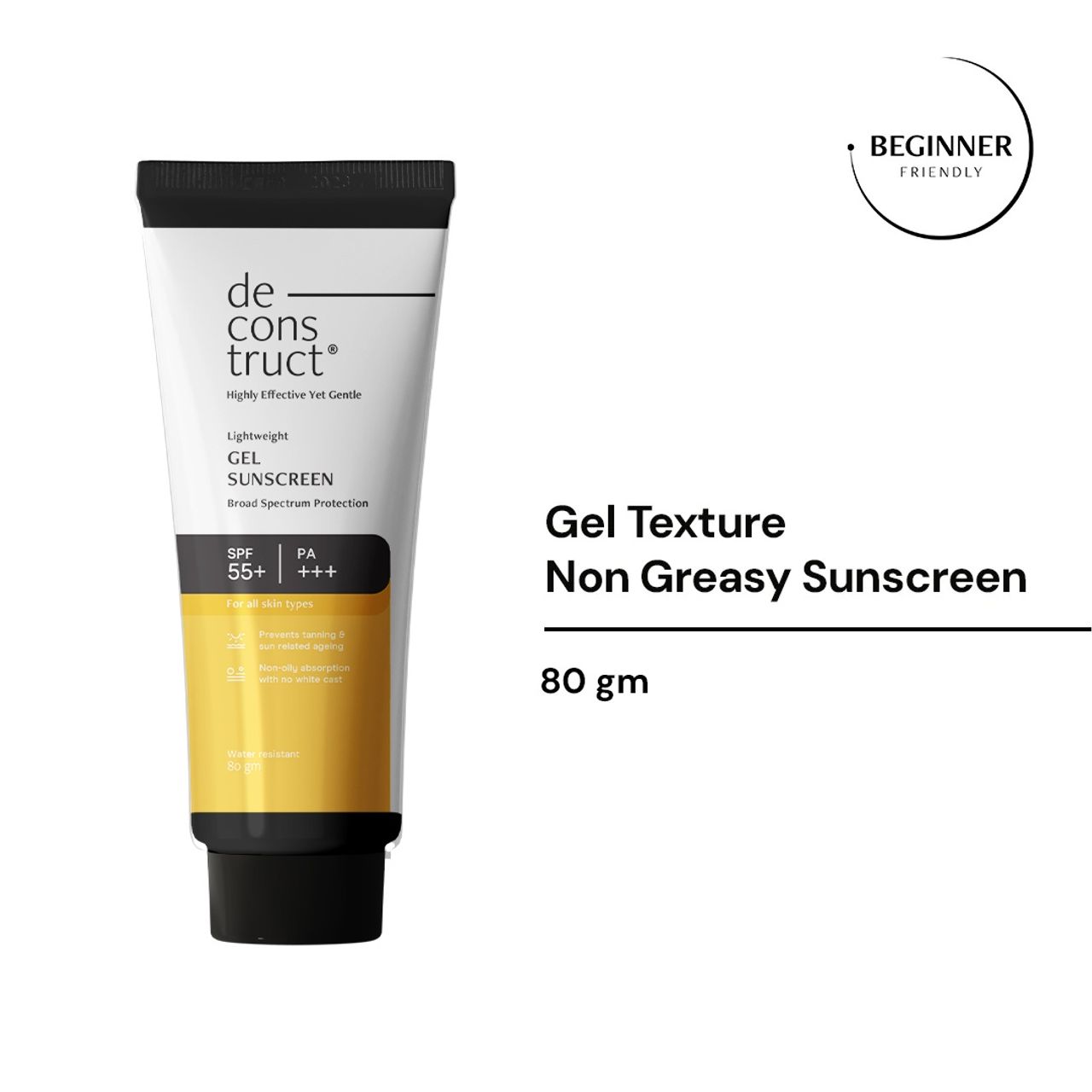 Deconstruct Gel Sunscreen for Oily Skin - SPF 55+ and PA+++