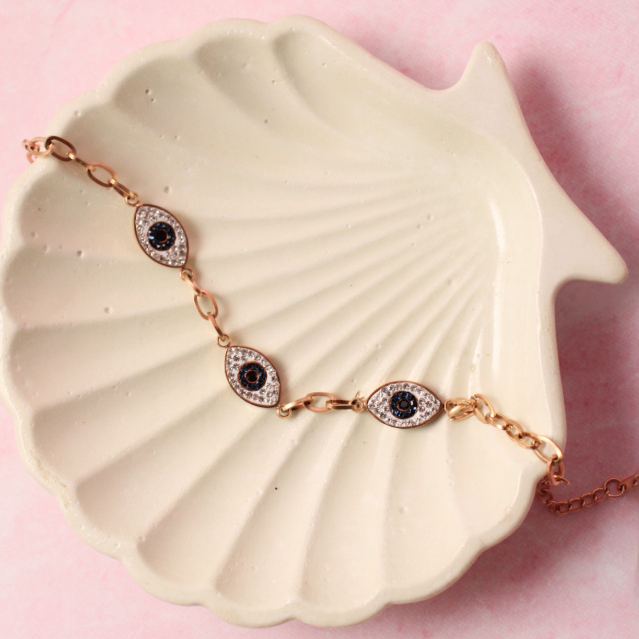 Salty Evil Eye Bracelet for Women and Girls| Anti-Tarnish | Gold