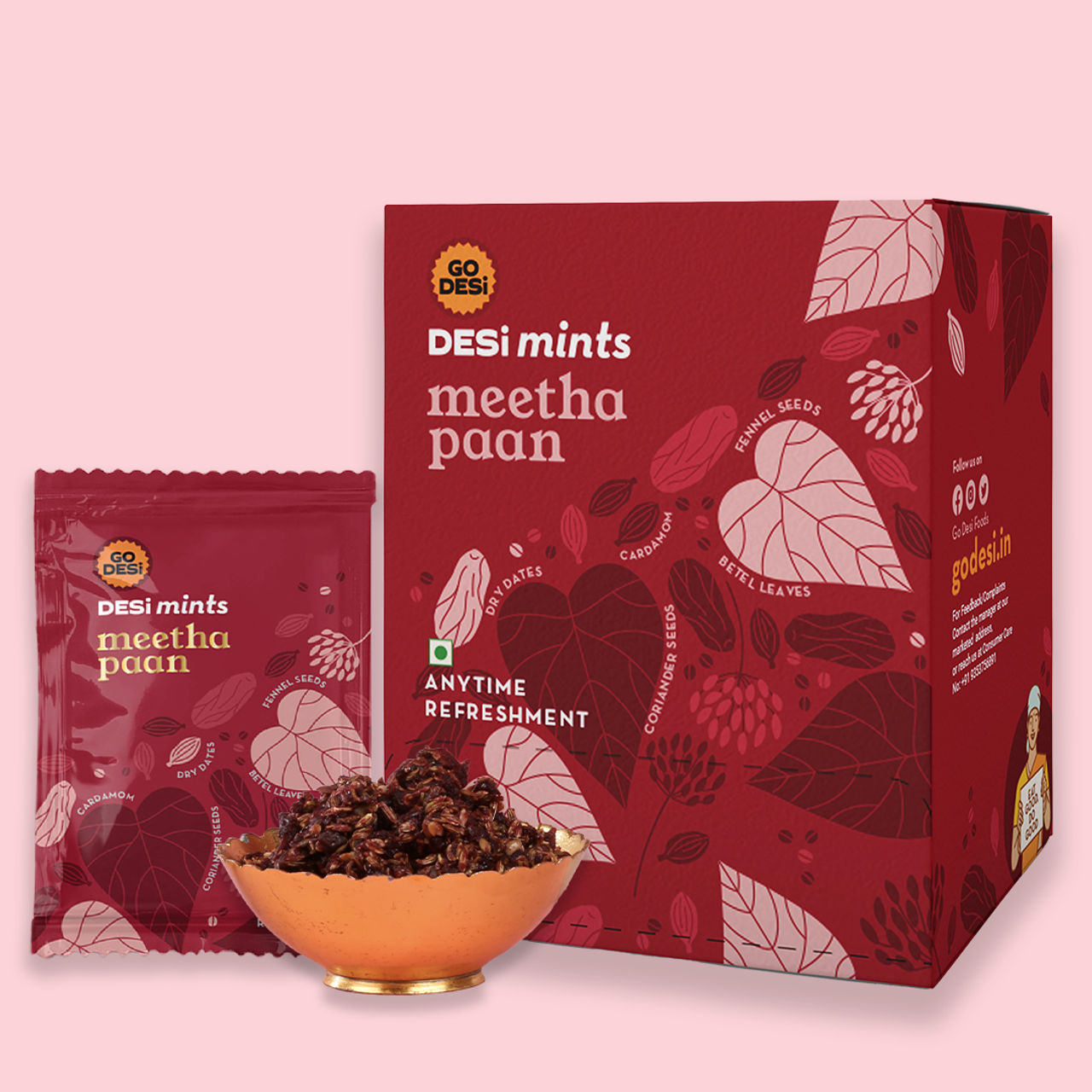 Meetha Paan, 12 Pcs | Mouth Freshener | by GO DESi