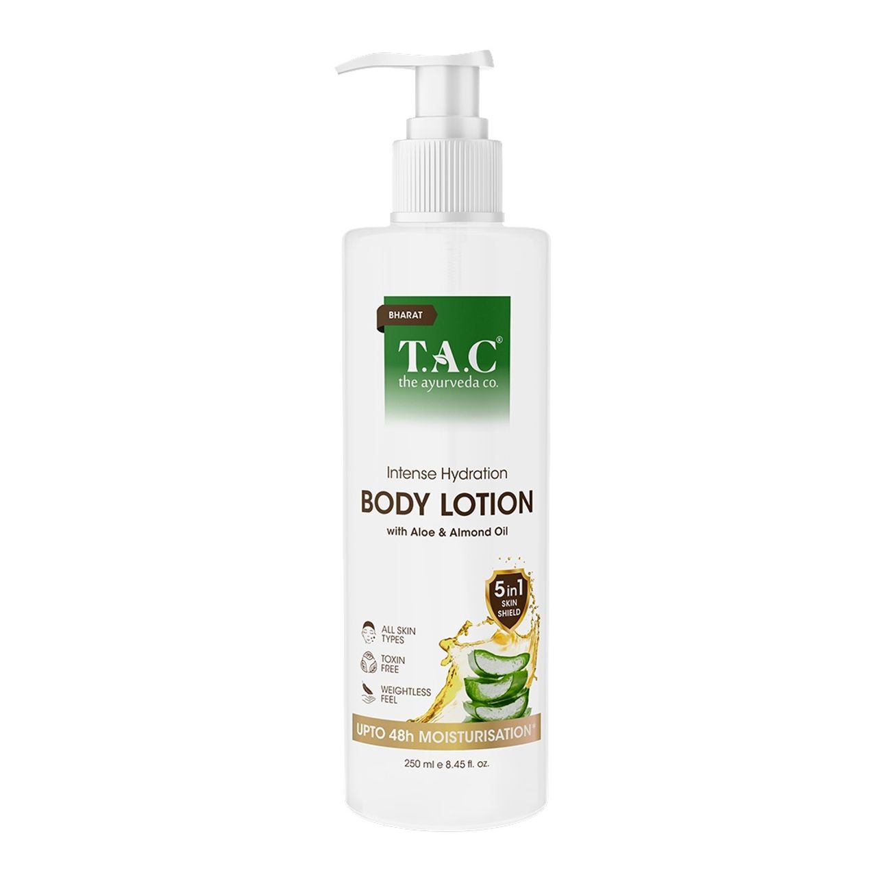 Tac Intense Hydration Body Lotion With Aloe Vera & Shea Butter - Hydrates & Nourishes Skin