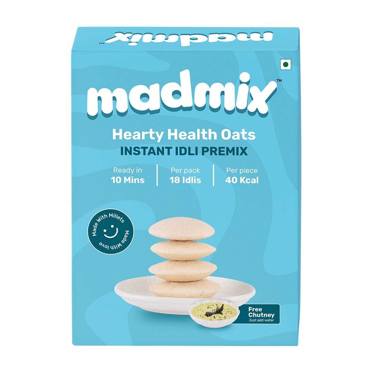 Madmix Oats Idli With Free Chutney