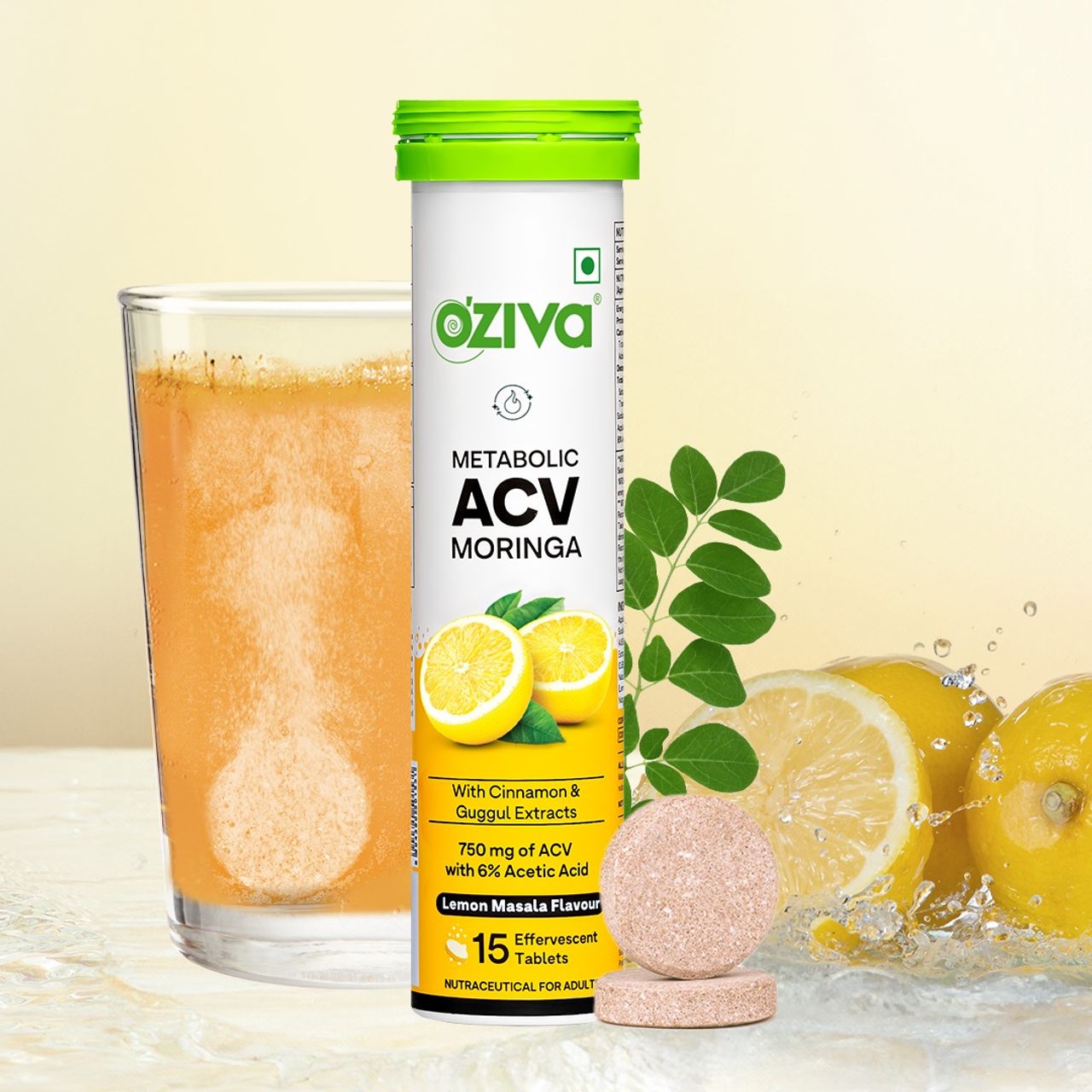 Oziva Acv Moringa For Weigh Loss Lemon Masala