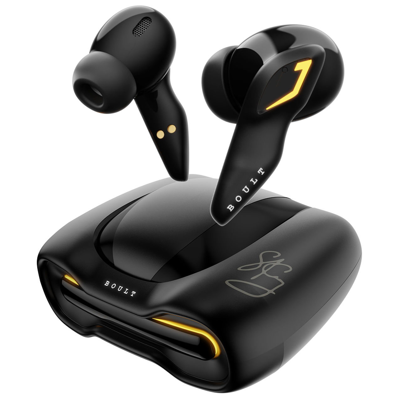 Boult Surya Kumar Yadav Signed Astra Special Edition with Quad Mic Enc, 48Hrs Battery (Shadow Black)