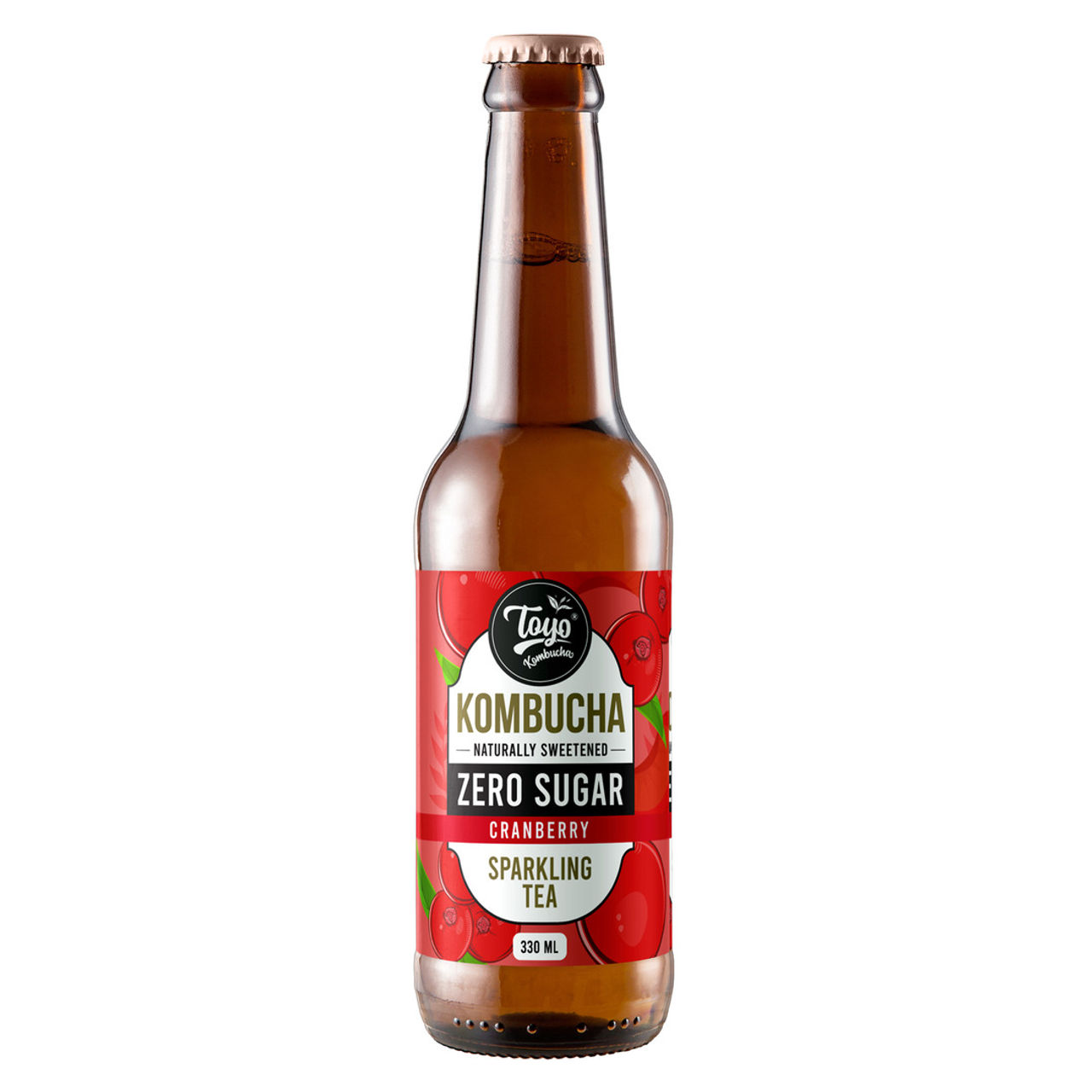 Toyo Kombucha Zero Sugar Cranberry Kombucha