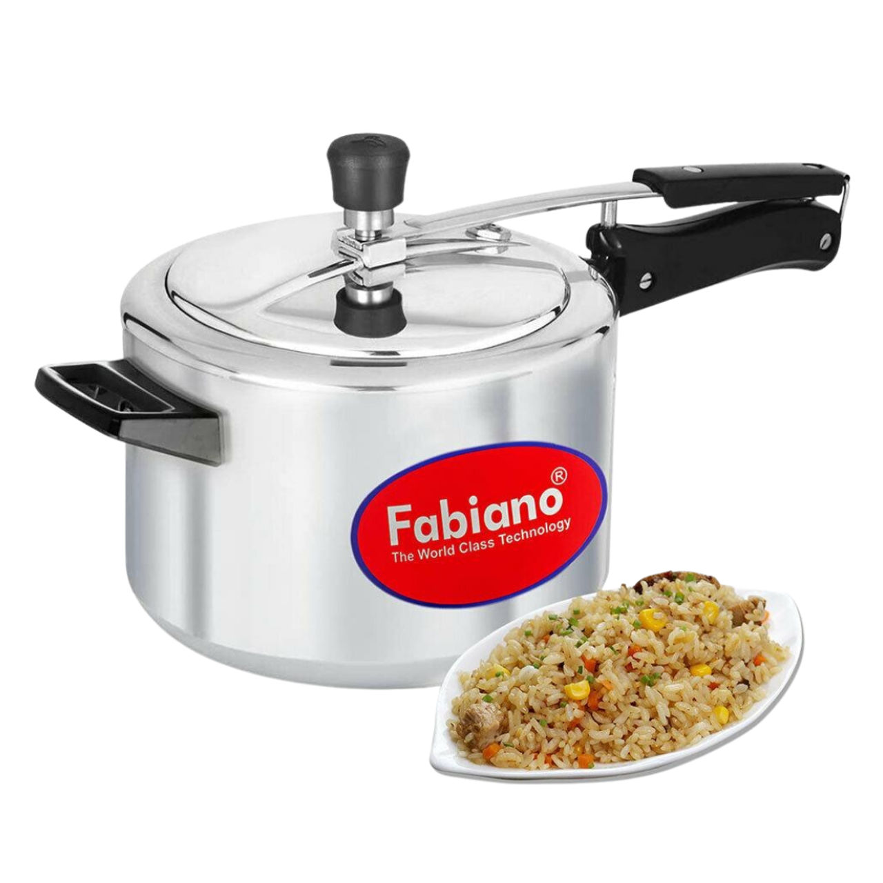 Fabiano Aluminium Eco Pressure Cooker - 5 L | Inner Lid