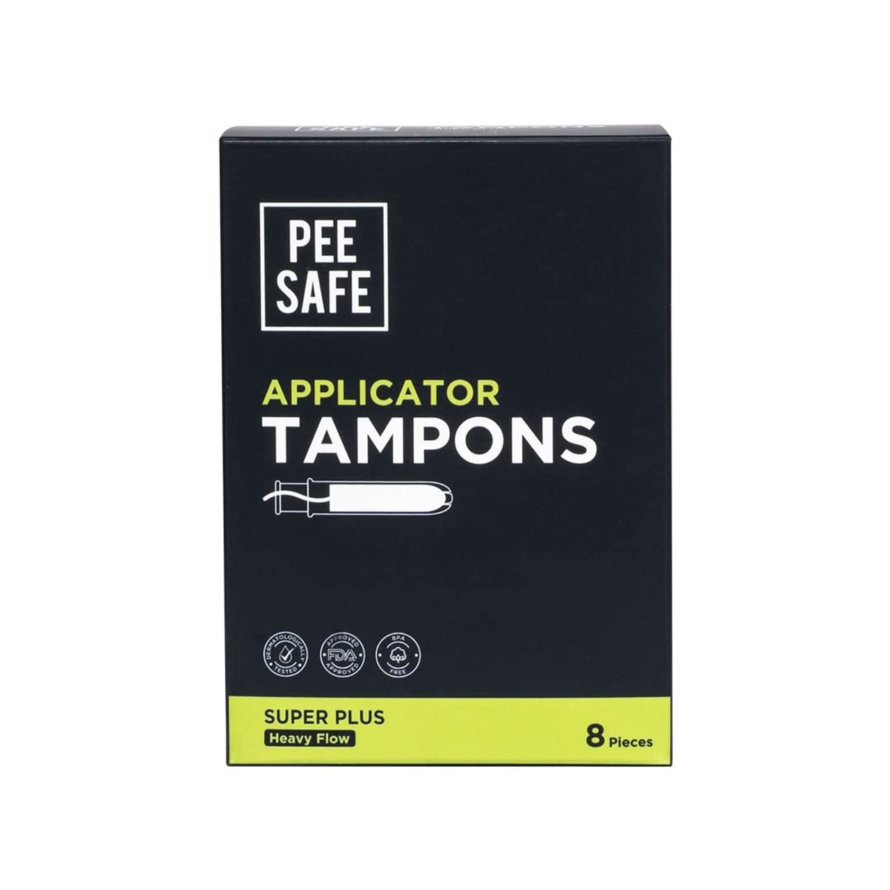 Pee Safe Applicator Tampons Super Plus - Pack Of 8
