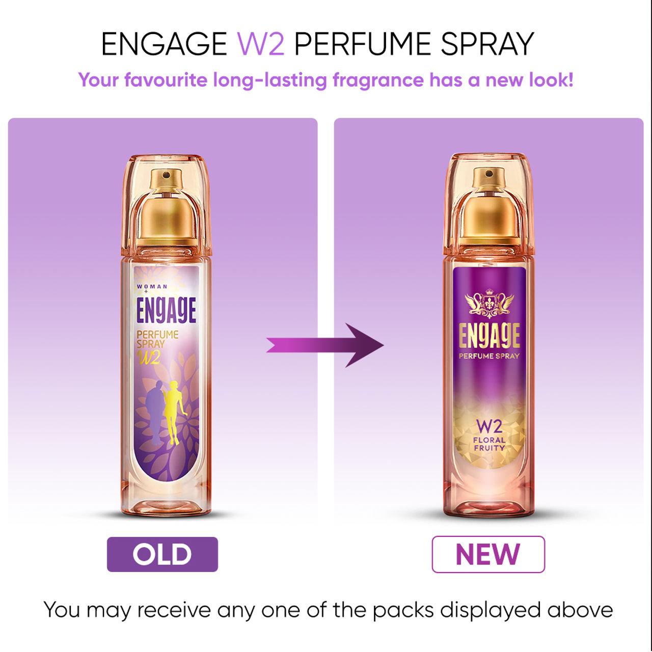 Engage W2 Perfume for Women, Floral & Fruity Fragrance, Skin Friendly