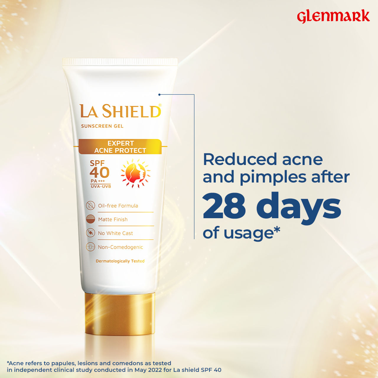 La Shield SPF 40+ & PA+++ Anti Acne Sunscreen Gel