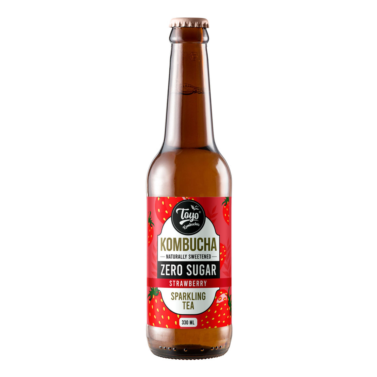 Toyo Kombucha Zero Sugar Strawberry Kombucha