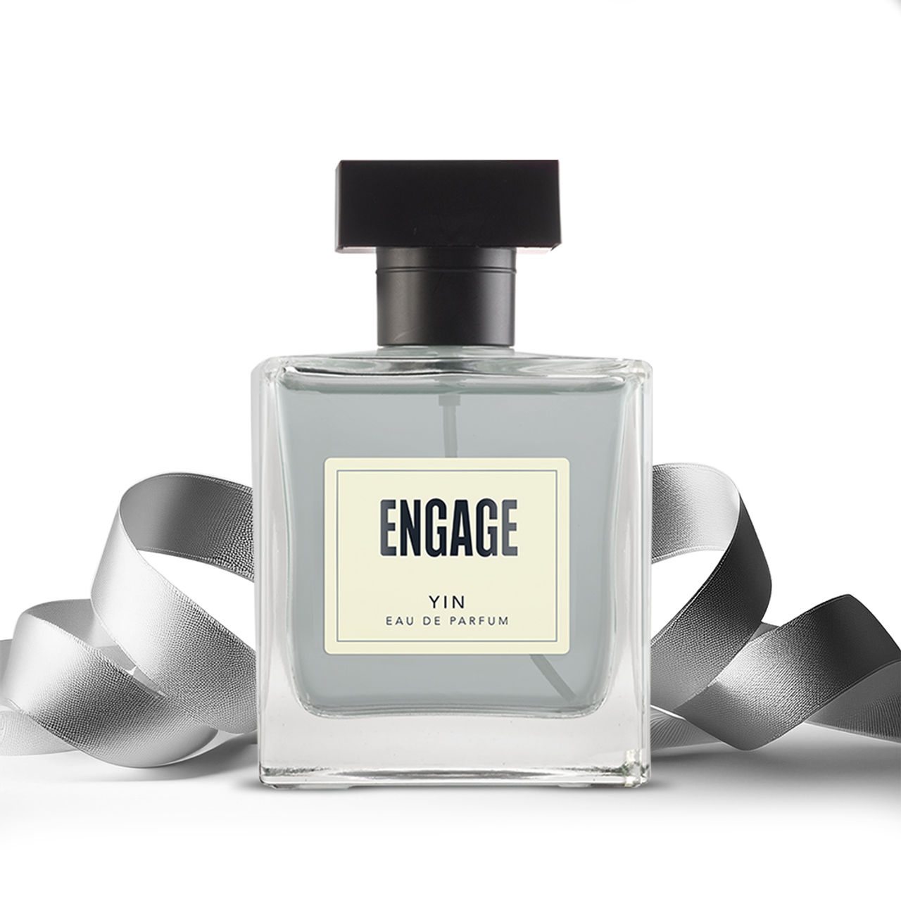 Engage Yin Perfume for Men, Spicy & Woody Fragrance, Free Tester with pack