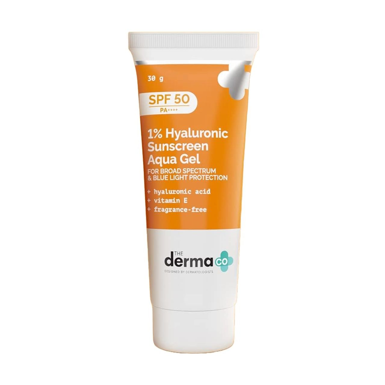 The Derma Co 1% Hyaluronic Sunscreen SPF 50 Aqua Gel, PA++++, Lightweight, No Whitecast
