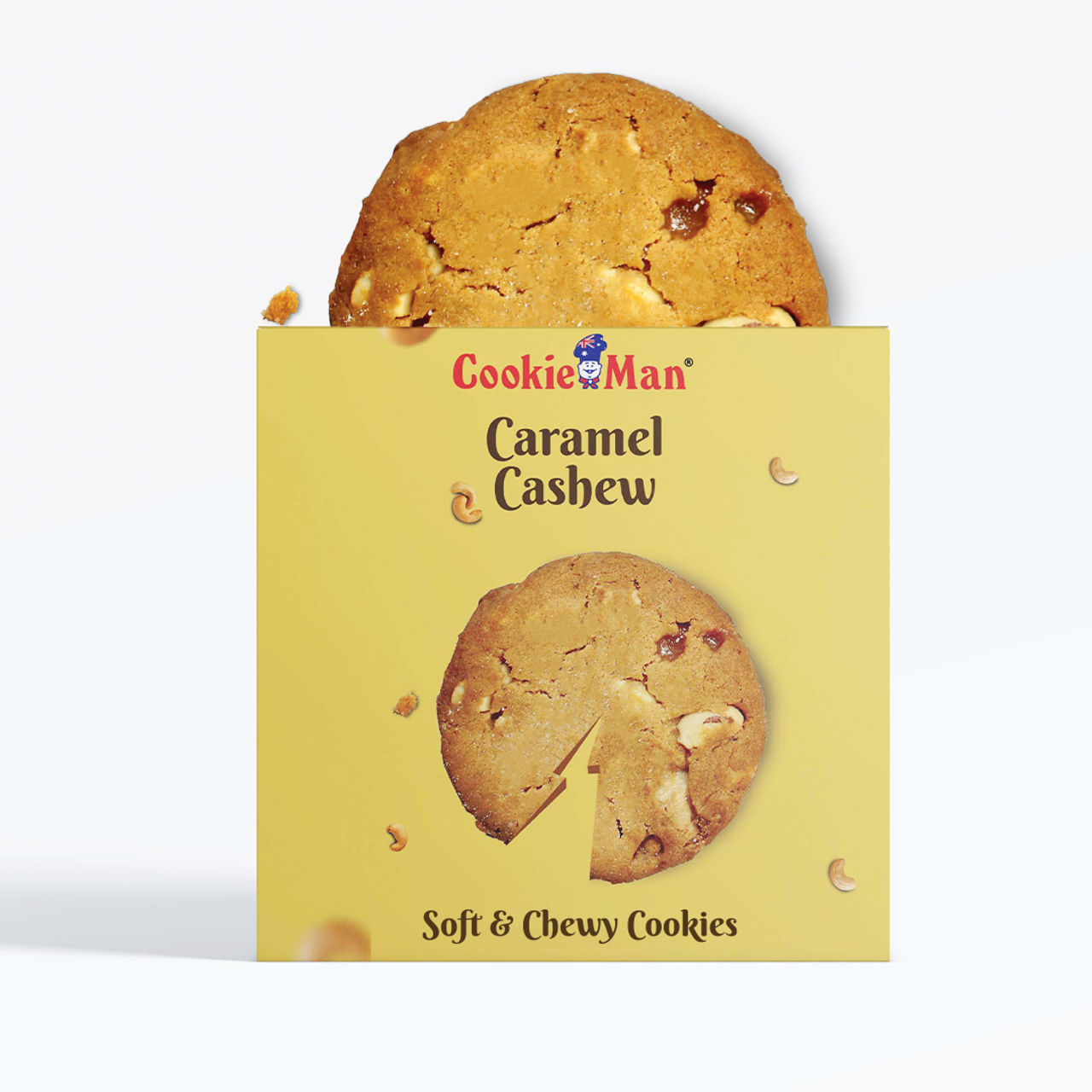 Cookieman Caramel Cashew Soft Dessert Cookie