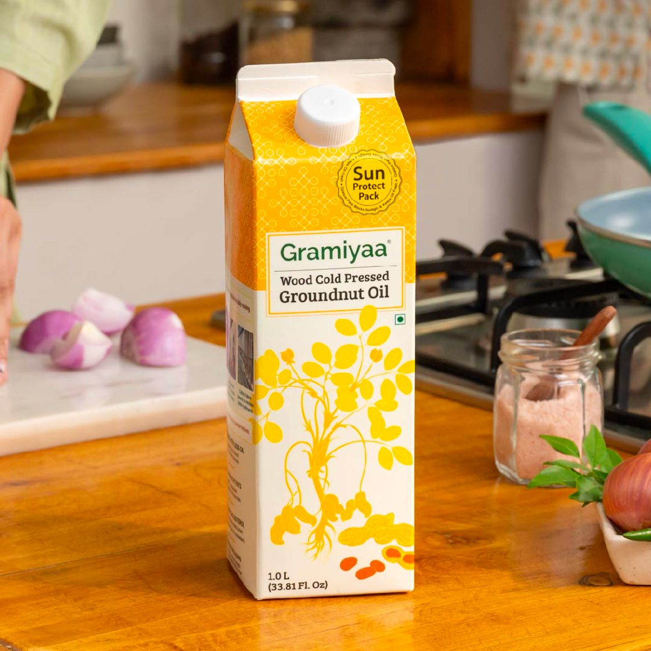 Gramiyaa Groundnut Oil - Wood Cold Pressed