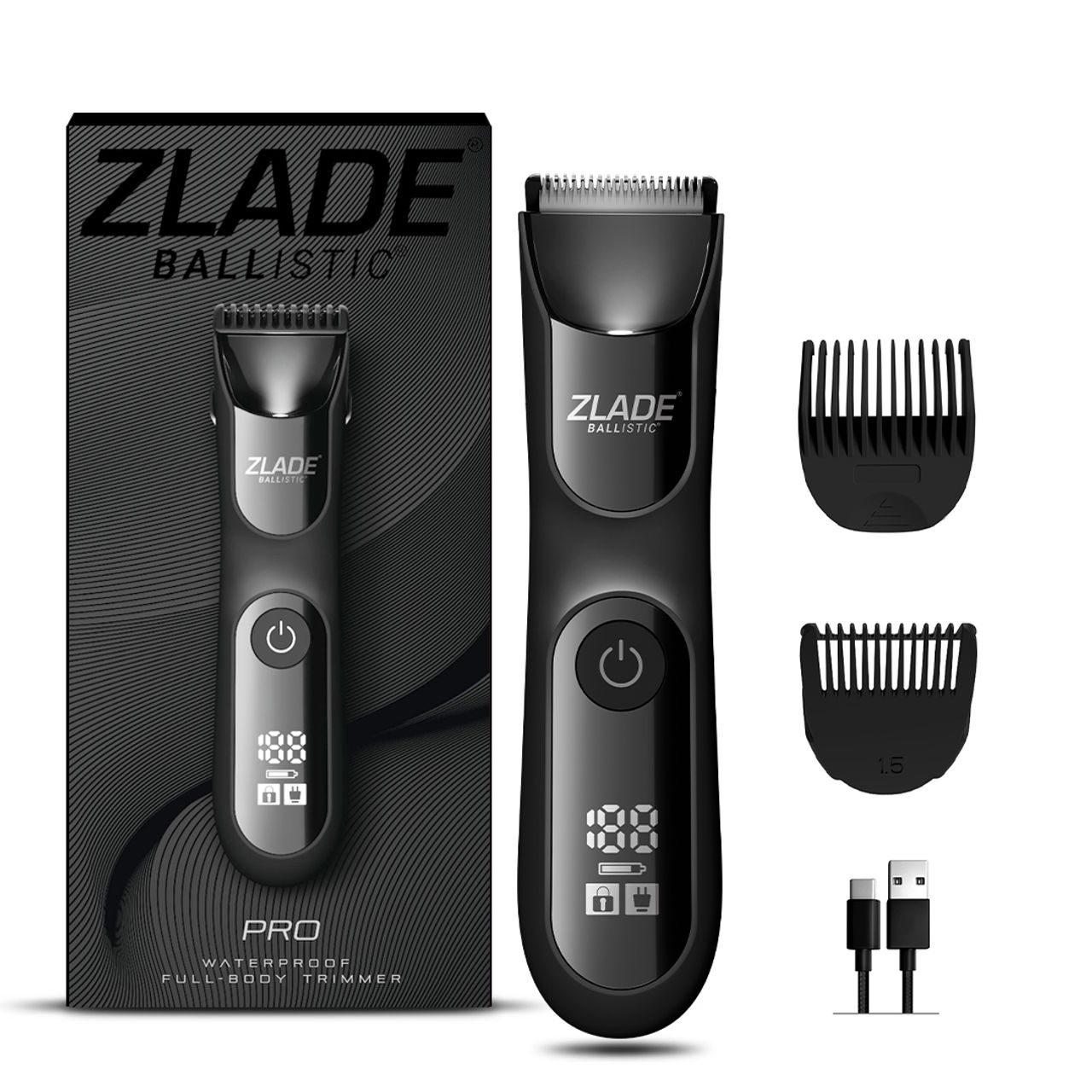 Zlade Ballistic Pro Full-Body Manscaping Trimmer For Men