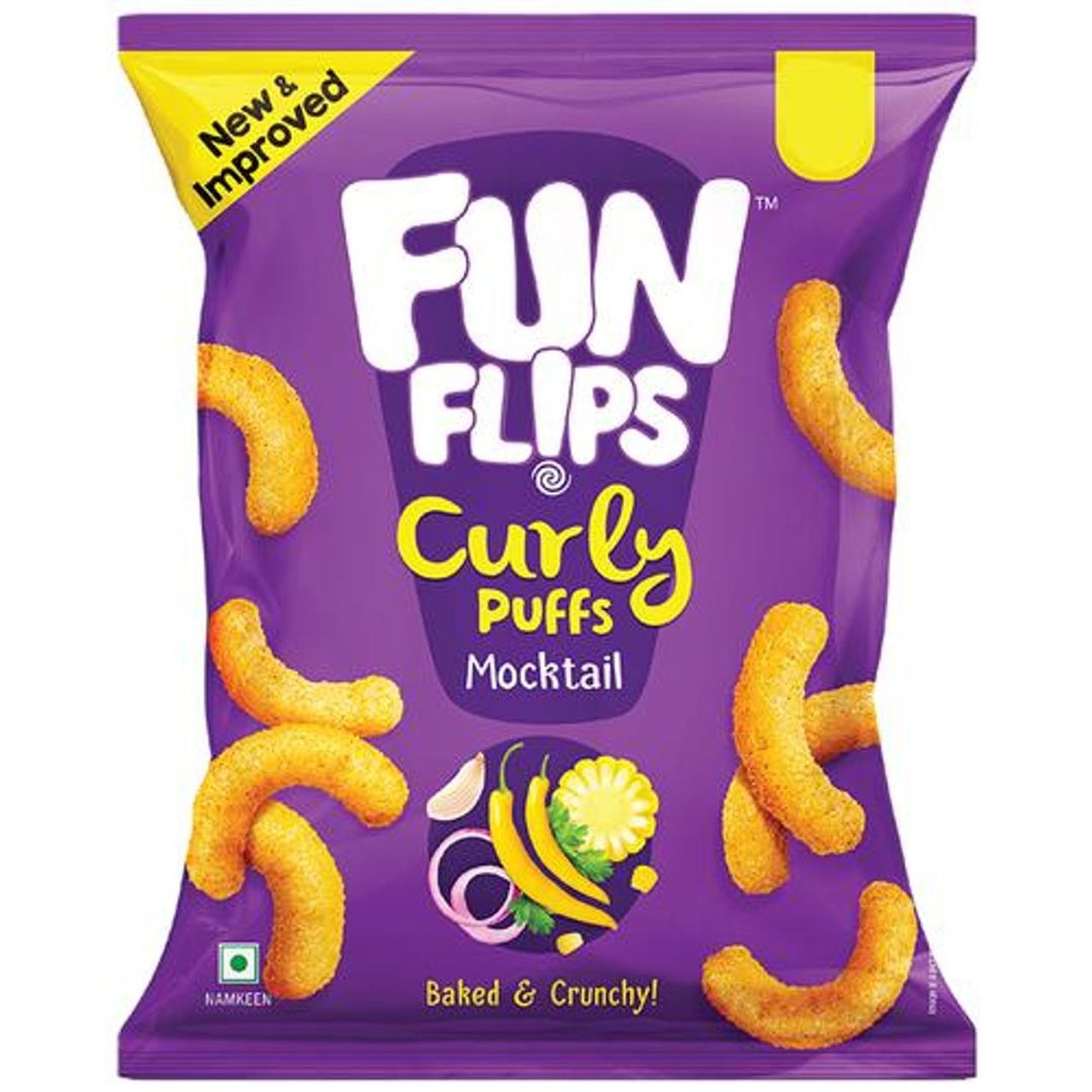 Fun Flips Puffs Mocktail Healthy Baked Snacks