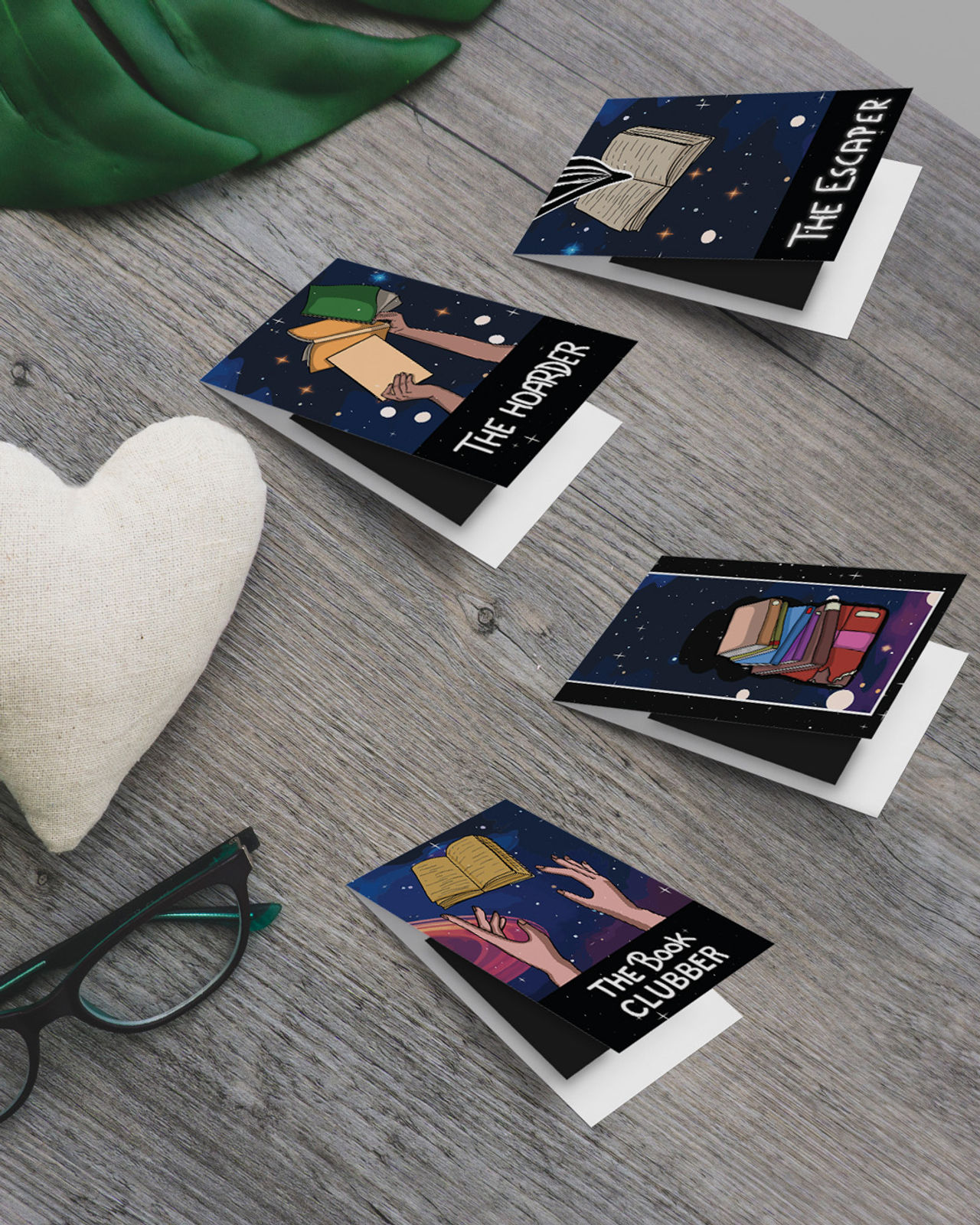 Mad Over Print Readoholic Magnetic Bookmarker (Set Of 4)