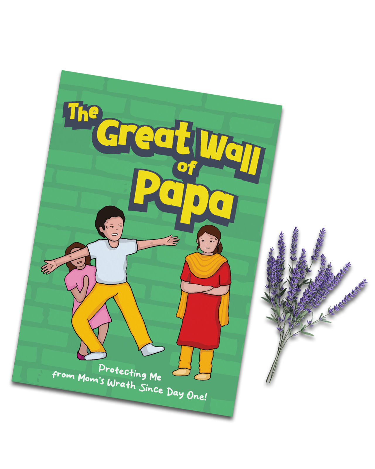 Mad Over Print Great Wall Of Papa Card