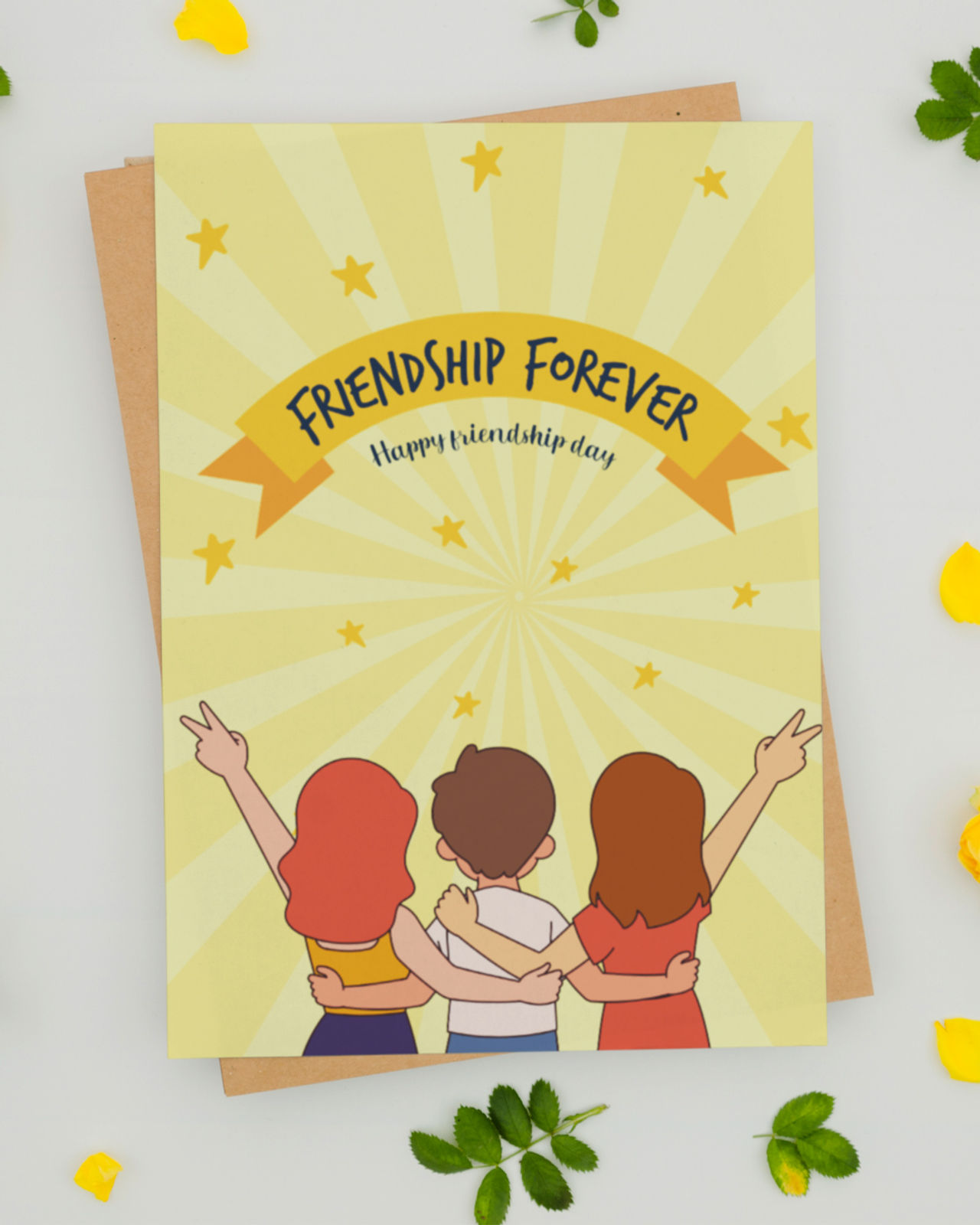 Mad Over Print Friendship Forever Card