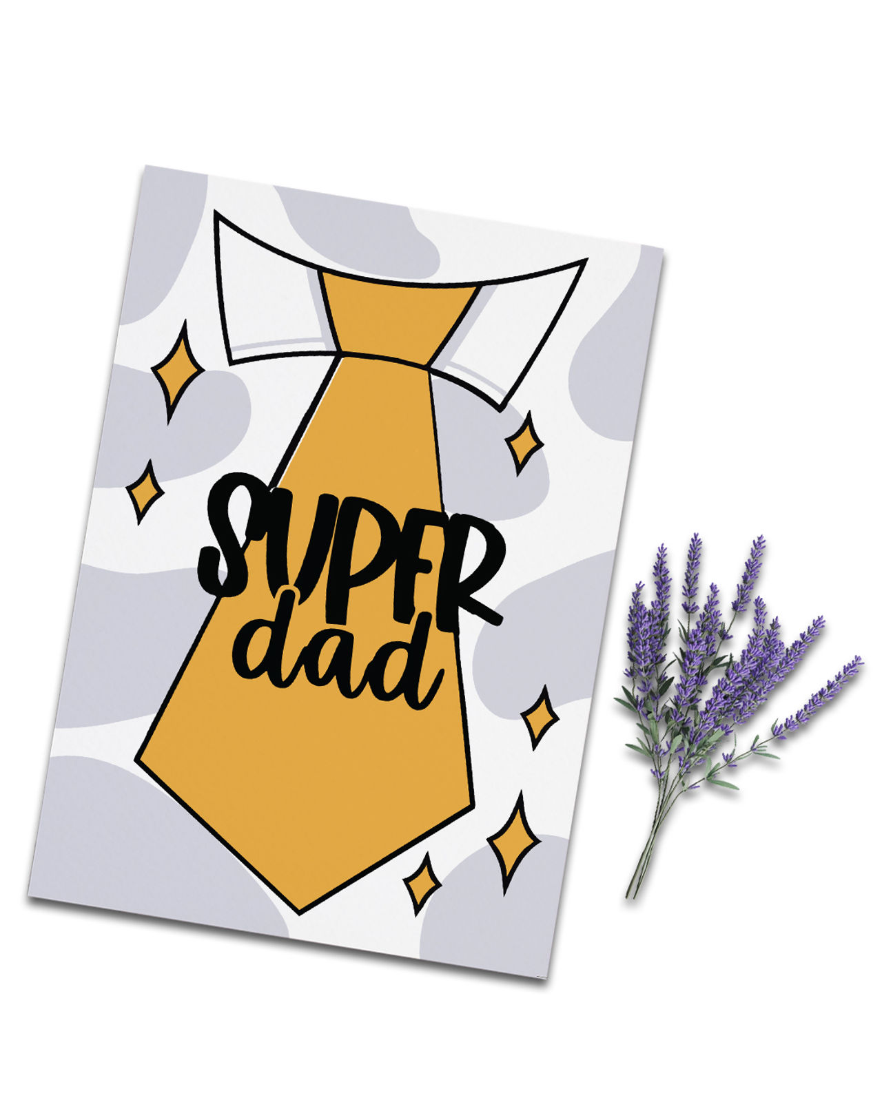 Mad Over Print Super Dad Card
