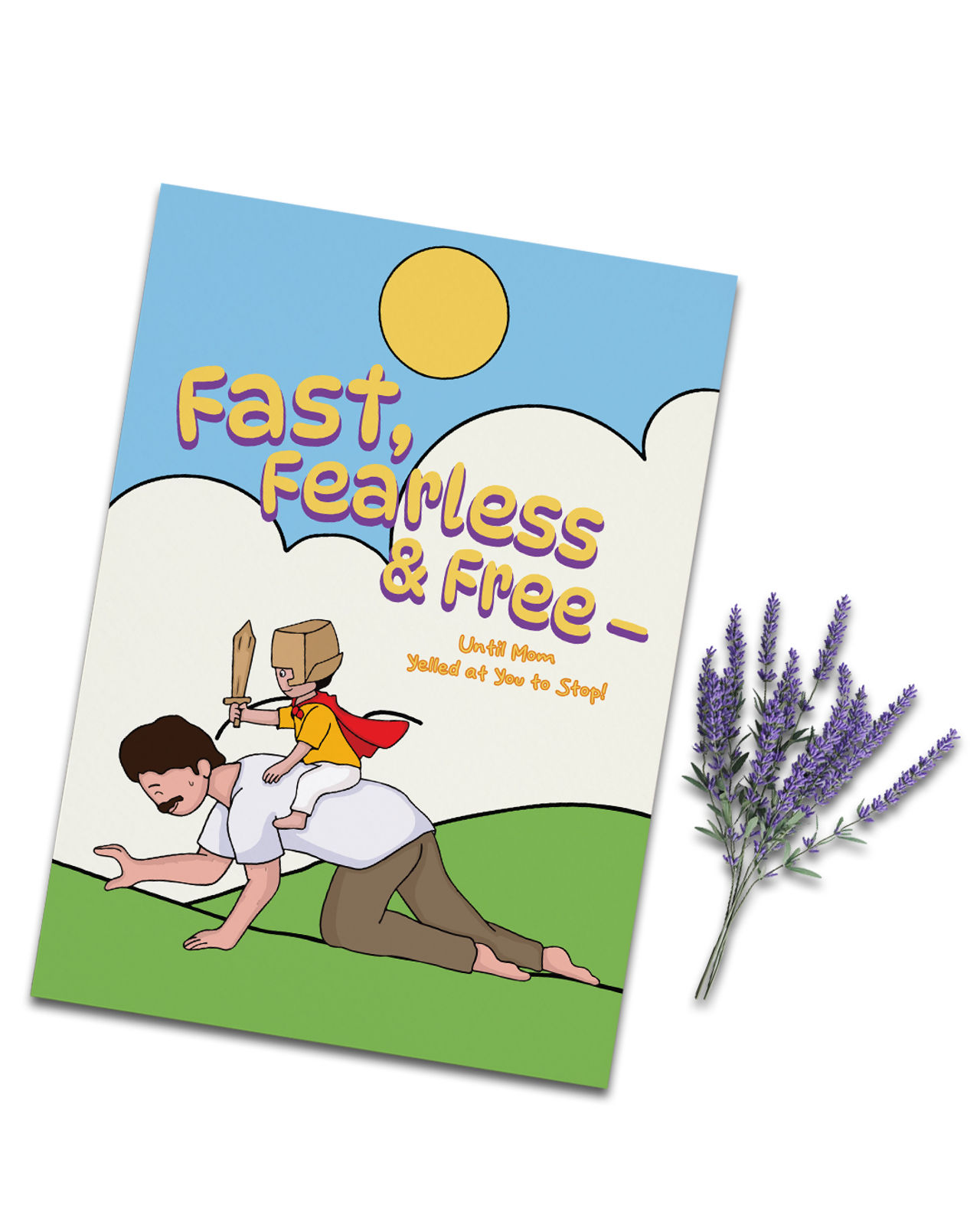 Mad Over Print Fast Fearless Dad Card