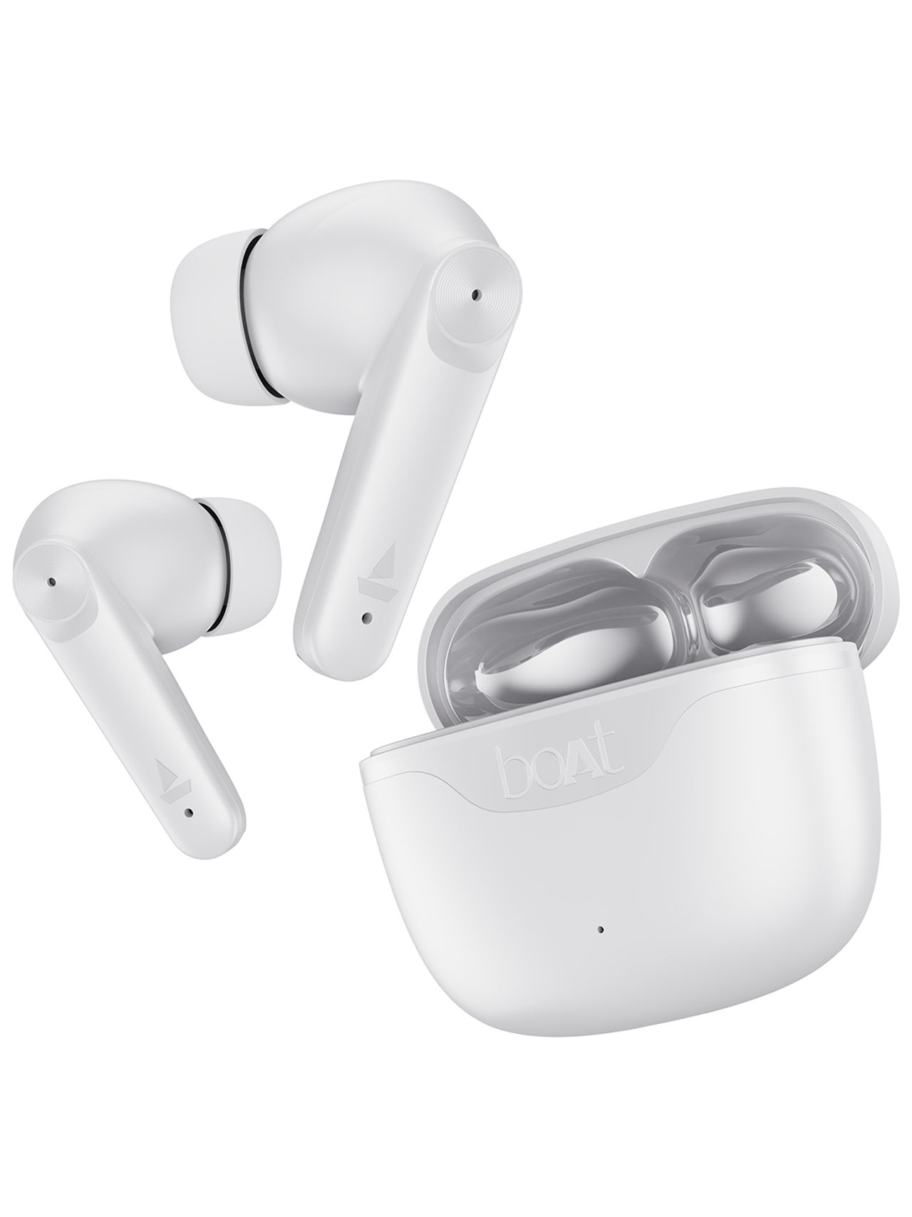 boAt Airdopes 207 TWS Earbuds w/ 50H Playtime, Quad Mics with ENx Tech & ASAP Charge (Ivory White)