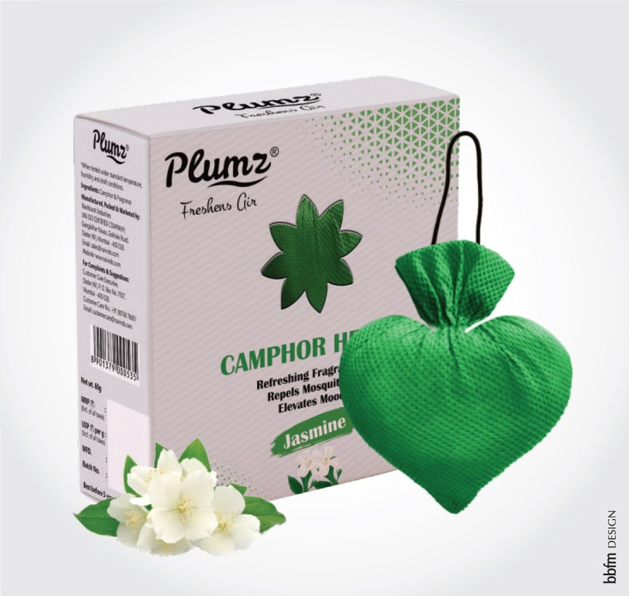 Plumz ZepPure Jasmine Camphor Heart Room Freshener