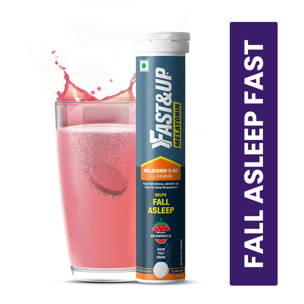 Fast&Up Melatonin Sleep Supplement - Strawberry
