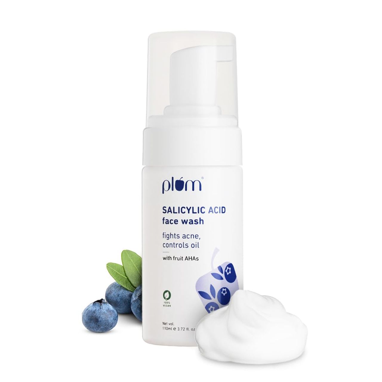 Plum 1% Encapsulated Salicylic Acid Foaming Face Wash With Glycolic Acid