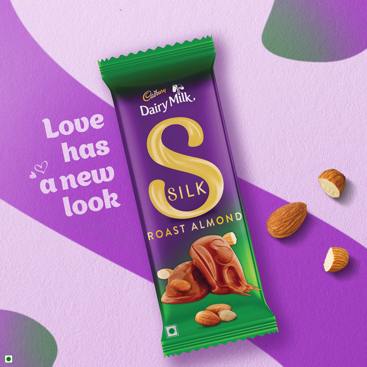 Cadbury Dairy Milk Silk Roast Almond Chocolate Bar, 143 g - Pack of 2