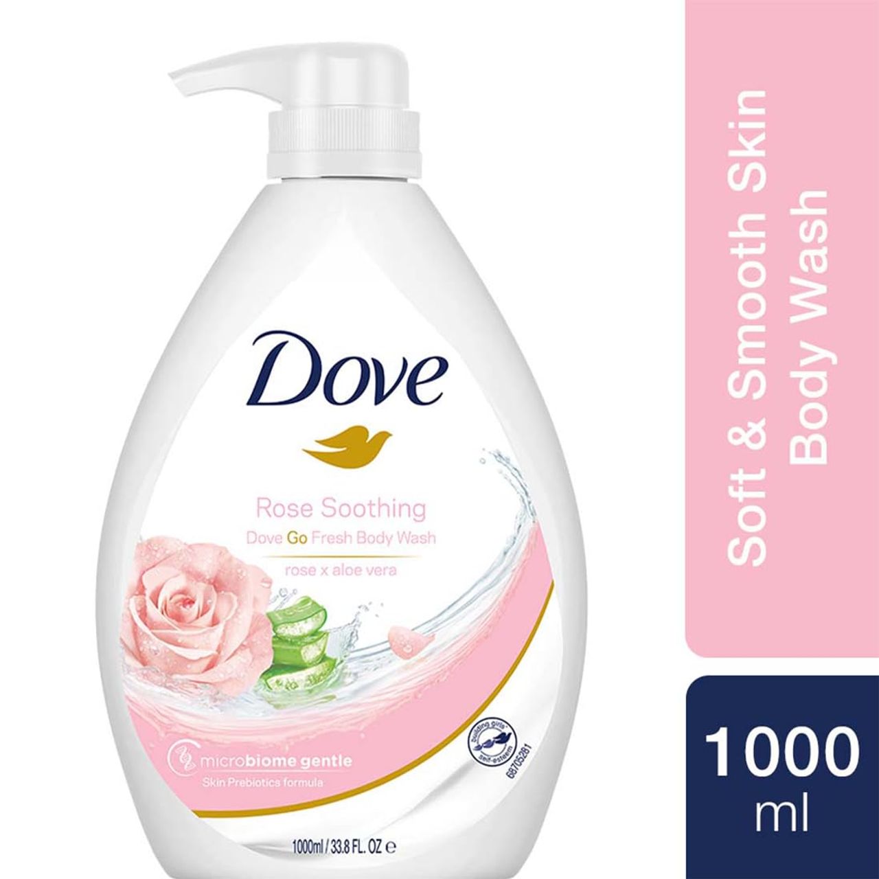 Dove Go Fresh Body Wash | Rose & Aloe Vera | For Replenished Skin