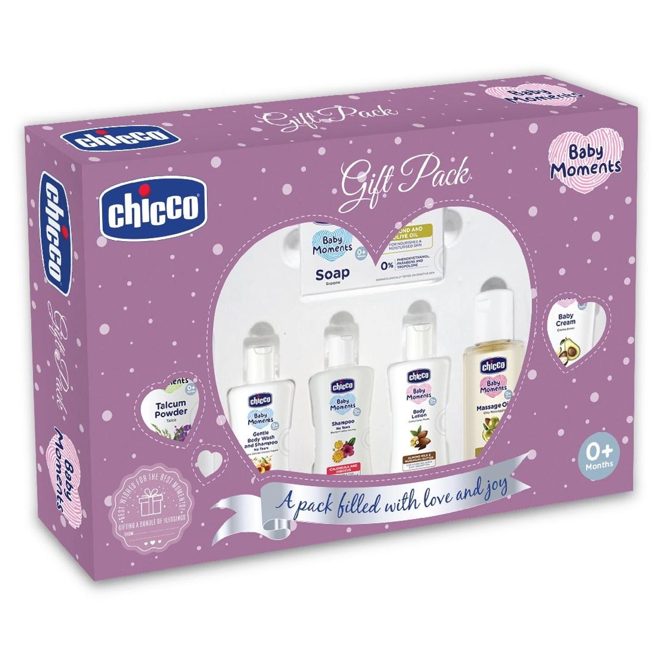 Chicco Love Baby Gift Set For Kids | Purple | 0+ months