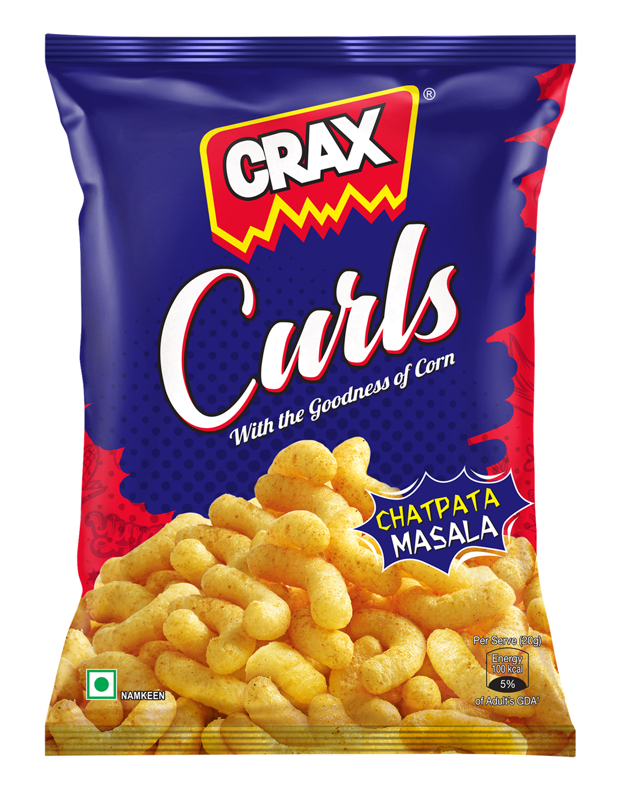 Crax Curls Chatpata Masala Puff Snacks