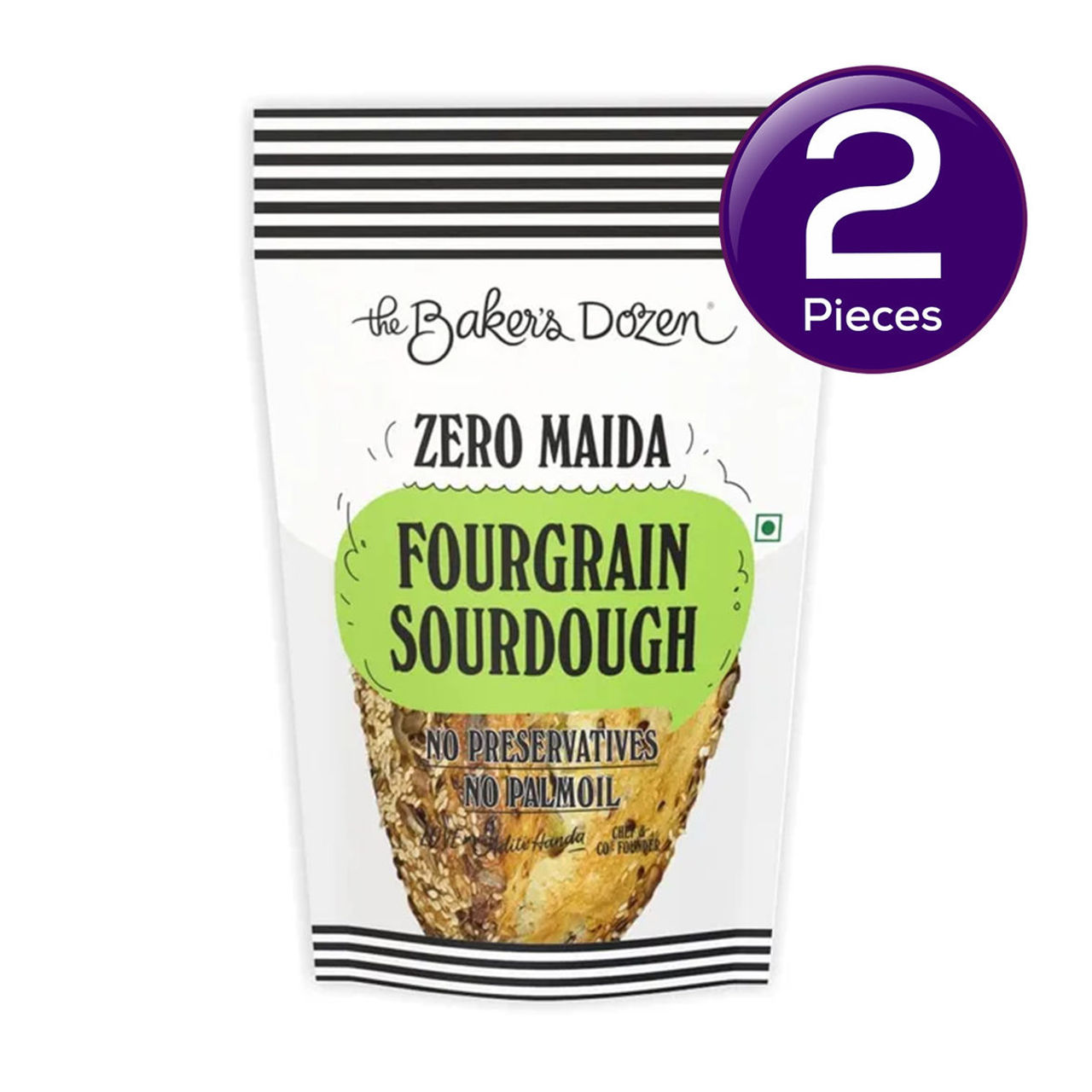 The Baker's Dozen Fourgrain Sourdough Zero Maida Gut Friendly 1 pc Combo