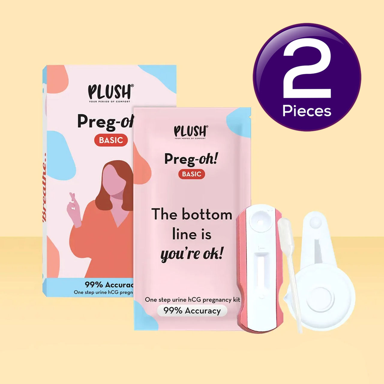 Plush Preg-Oh! Basic Pregnancy Test Kit Combo