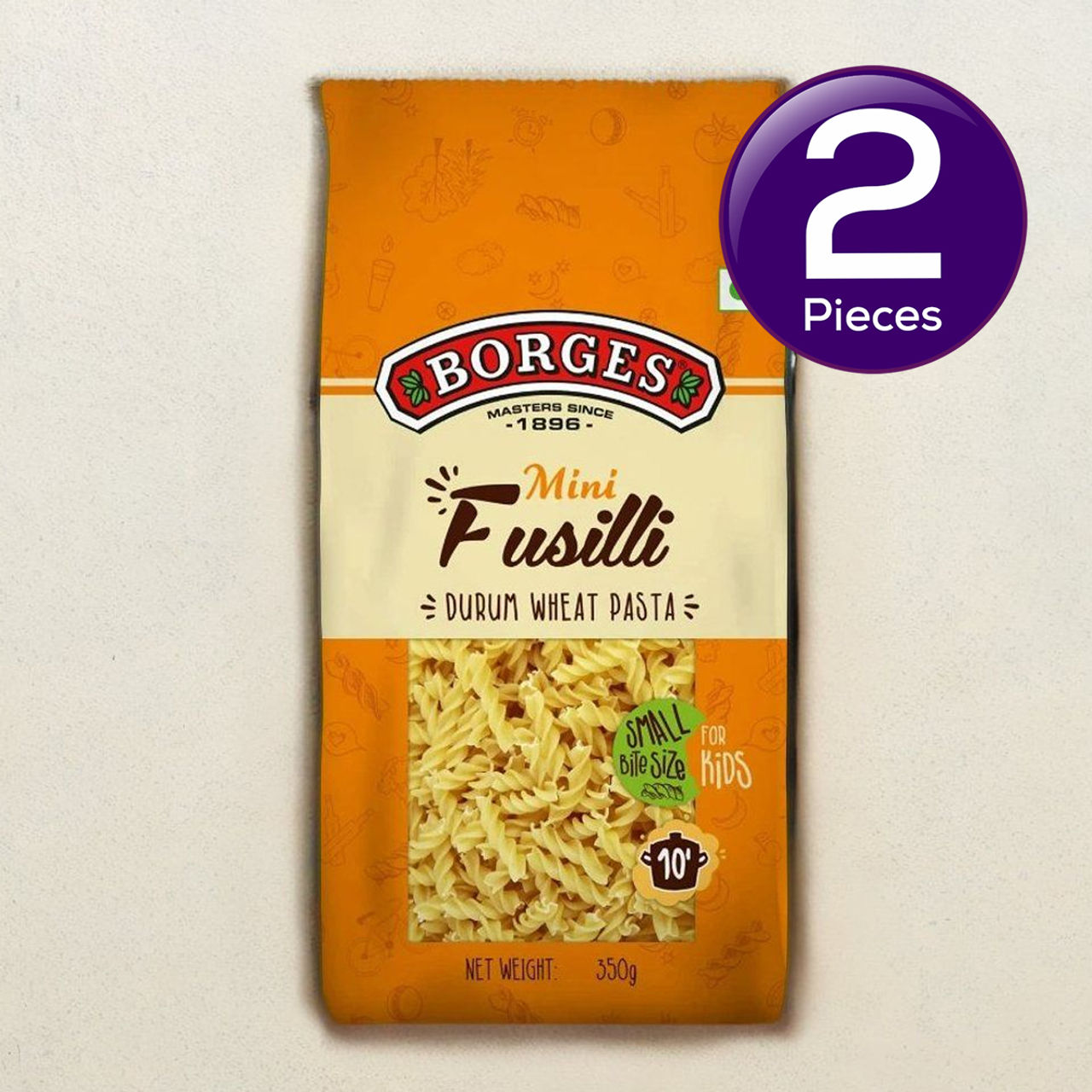 Borges Mini Fusilli Durum Wheat Pasta 350 g Combo