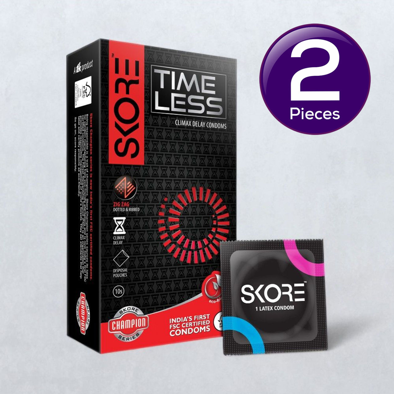 Skore Time Less Condoms Combo