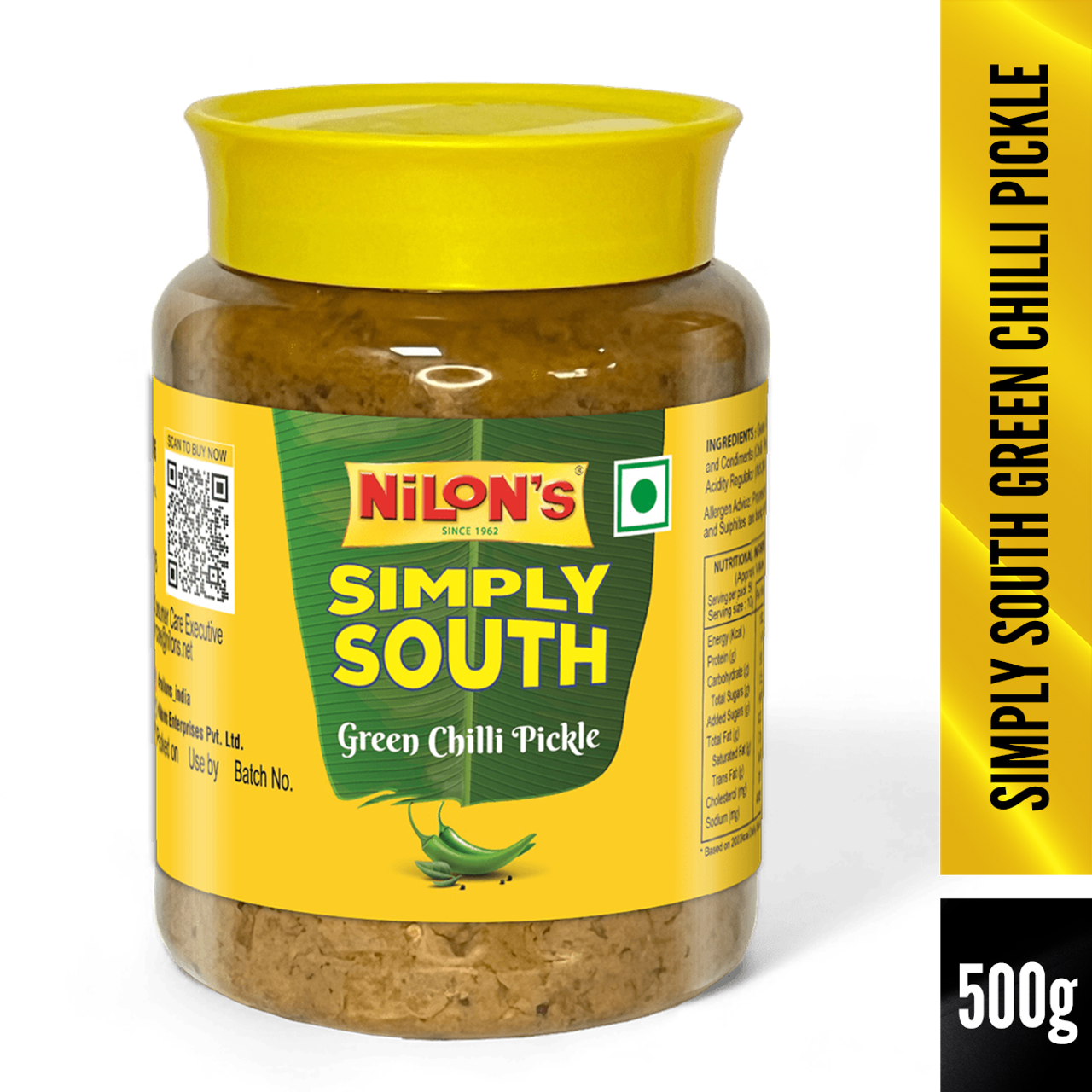 Nilon's Simply South Green Chilli Pickle