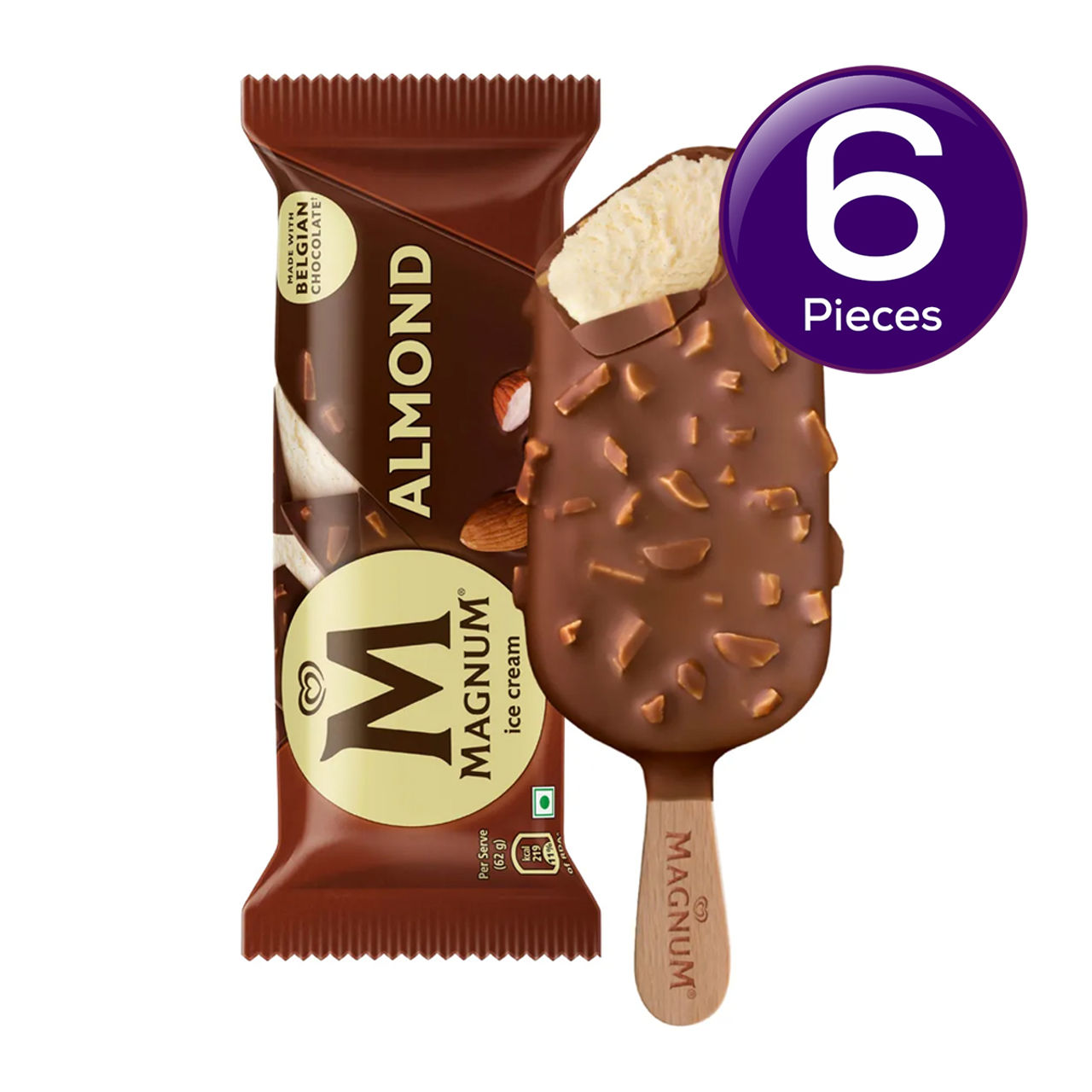 Kwality Wall's Magnum Almond Ice Cream Stick Combo