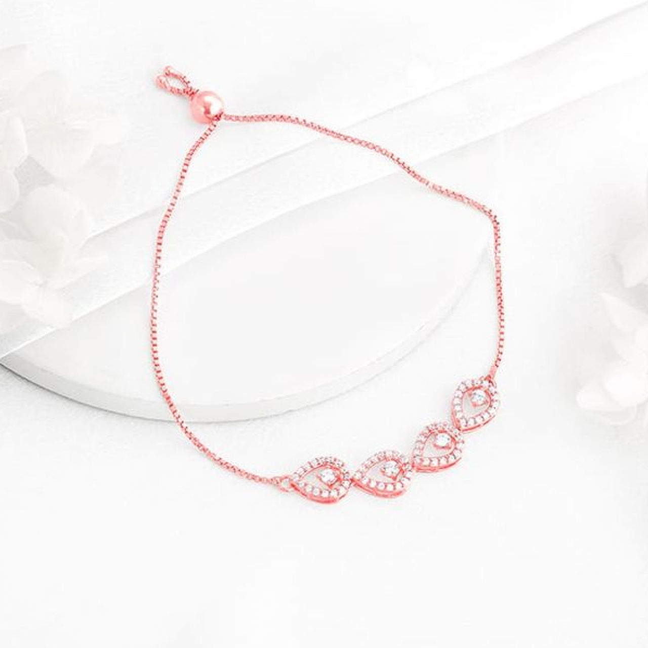 Giva Rose Gold Peary Love Bracelet