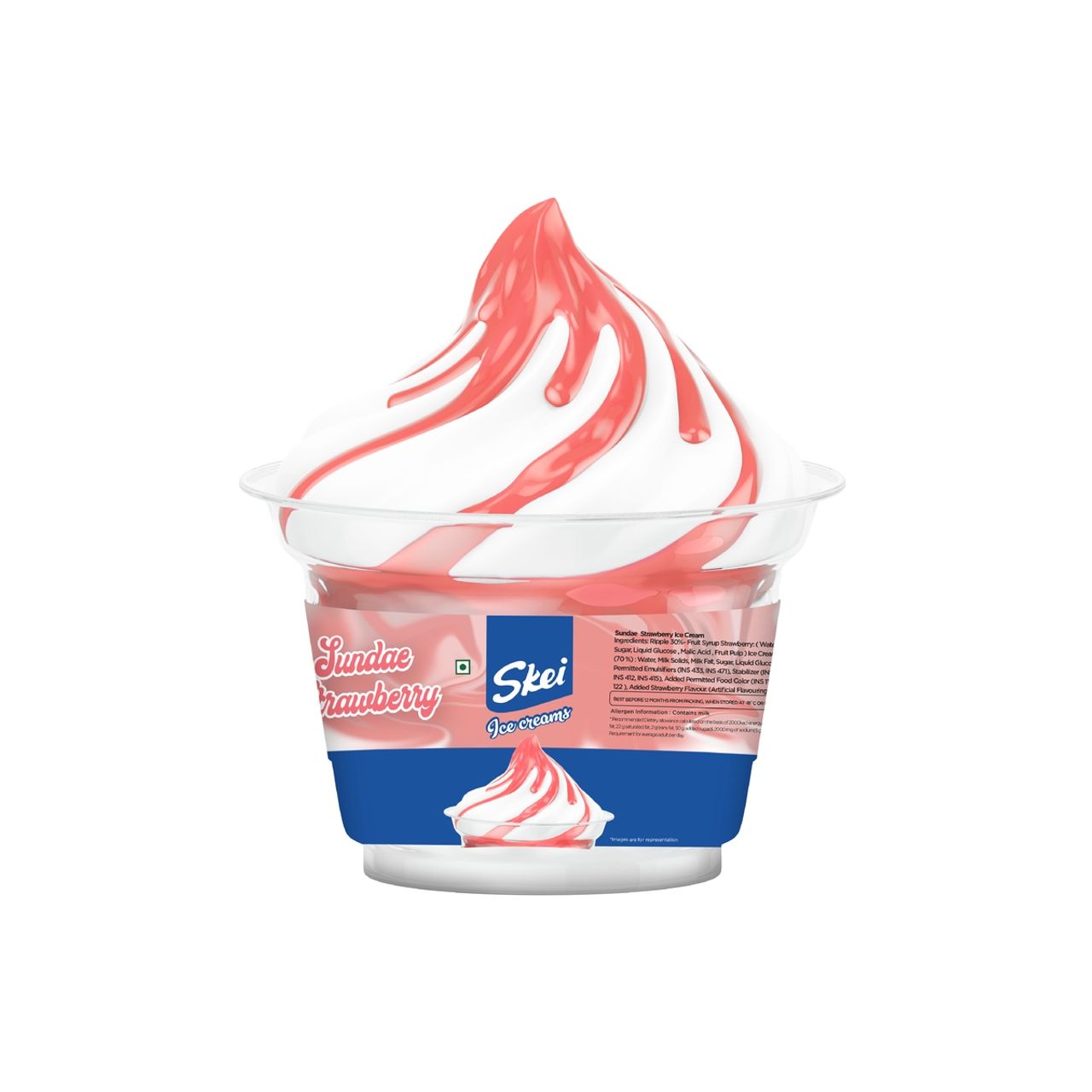 Skei Sundae Starawberry- Cup