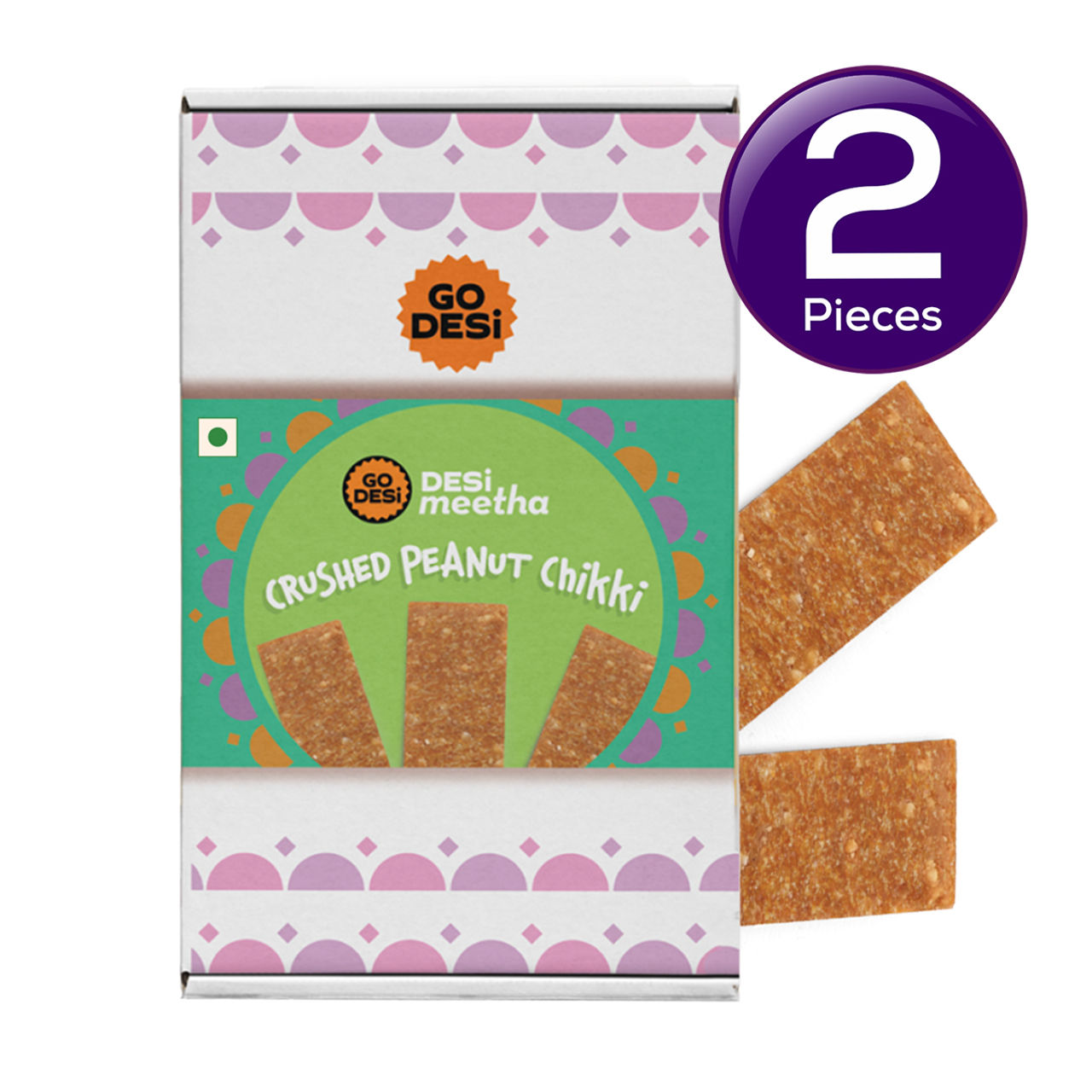 Go Desi Crushed Peanut Chikki 450 g Combo