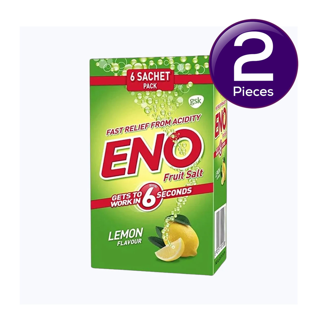 ENO - Lemon Fruit Salt Sixer Pack 6 pc X 2 Combo