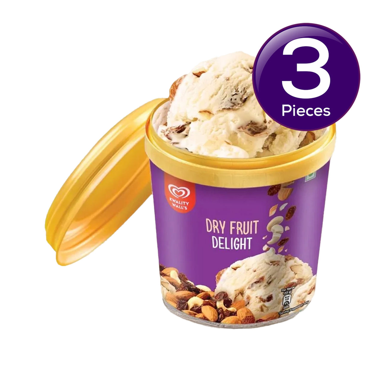 Kwality Wall's Dry Fruit Delight Cup 100 ml Combo