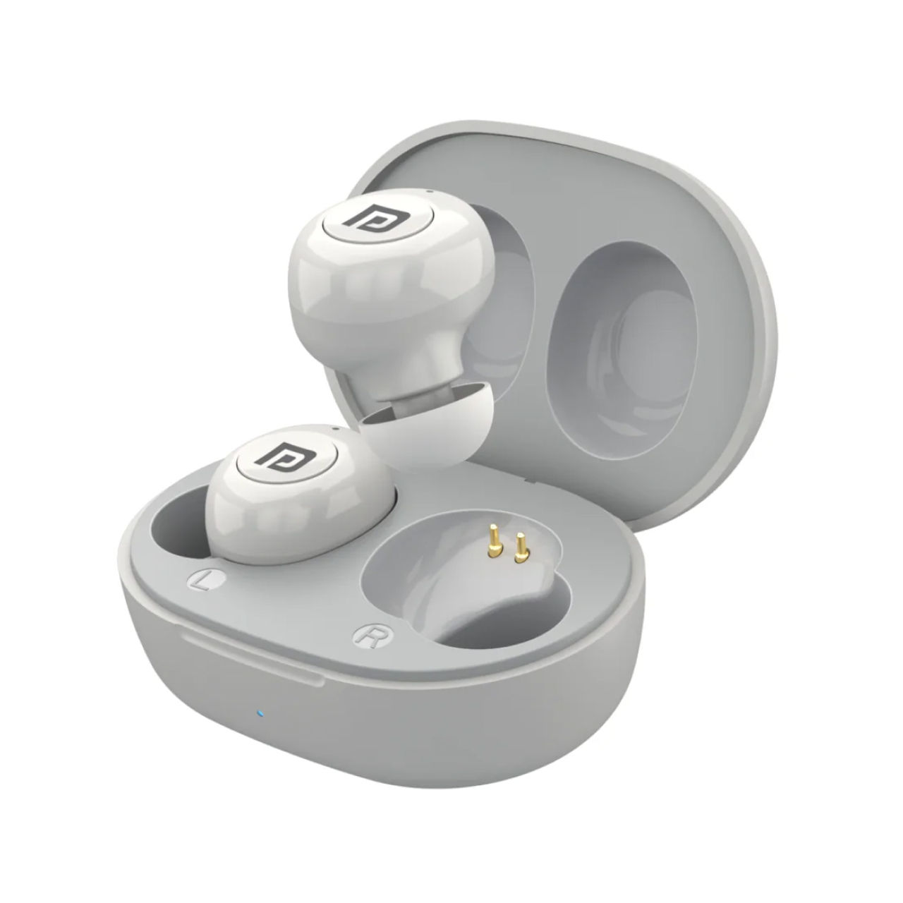 Portronics Harmonics Twins S3 Smart Tws Bluetooth 5.2 Earbuds With 20 Hrs Playtime(White)