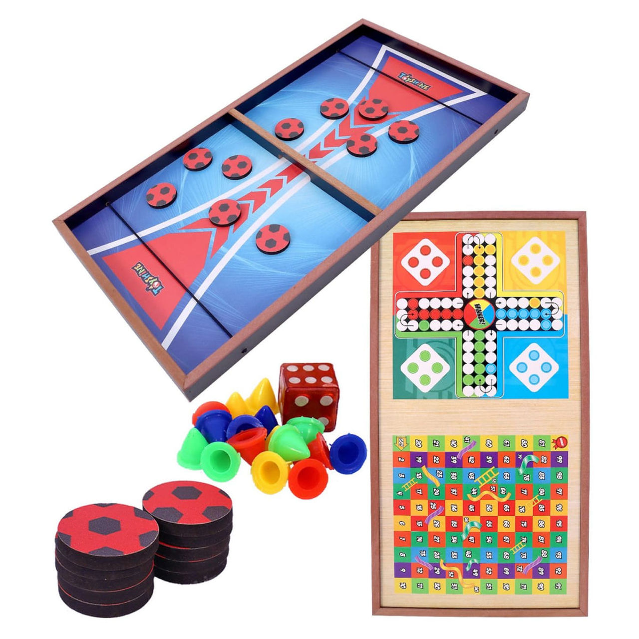 Toyshine Anti-Slip Design Fast Sling Puck Board Game 58 Cms (4 - 10 Years)