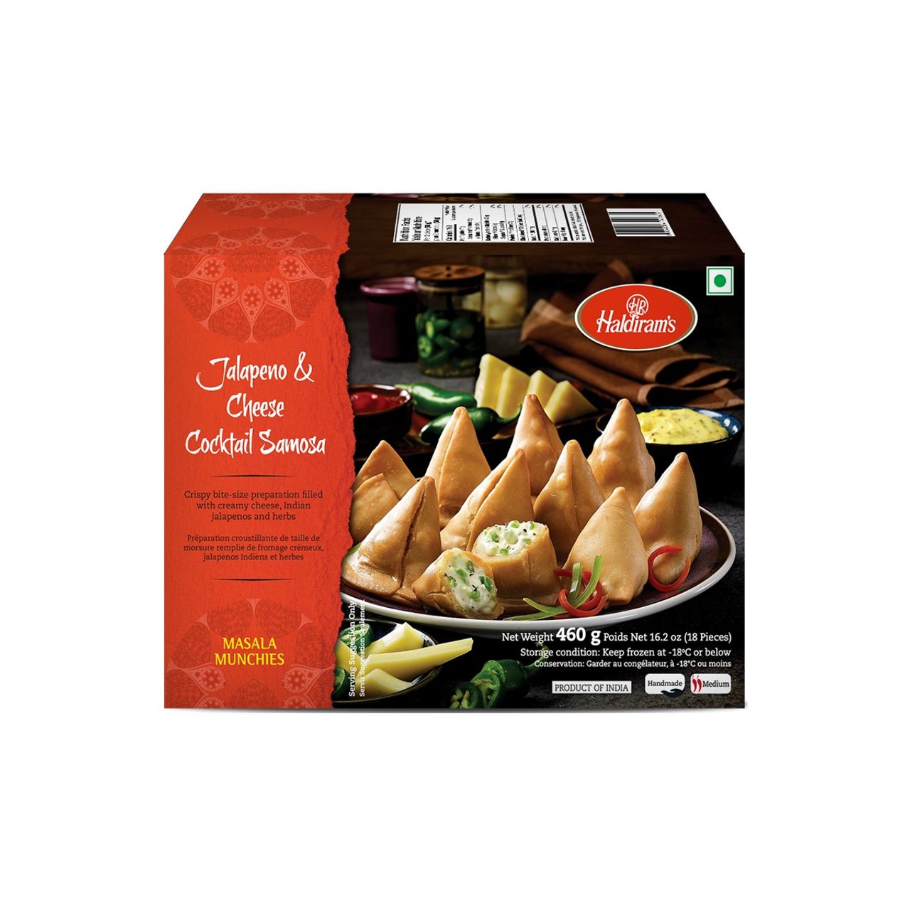 Haldiram's Jalapeno And Cheese Cocktail Samosa